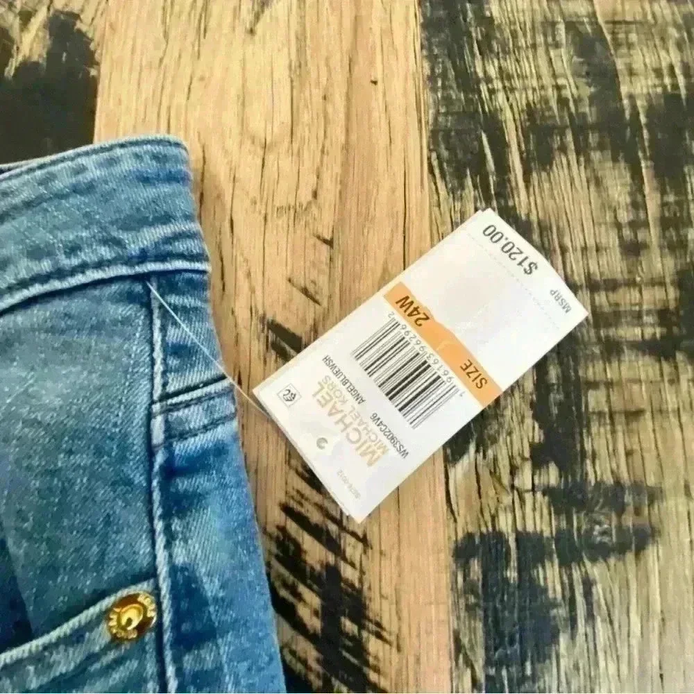 Michael Kors NWT Selma Button-Fly Cropped Flare Plus Size Jeans Women’s …